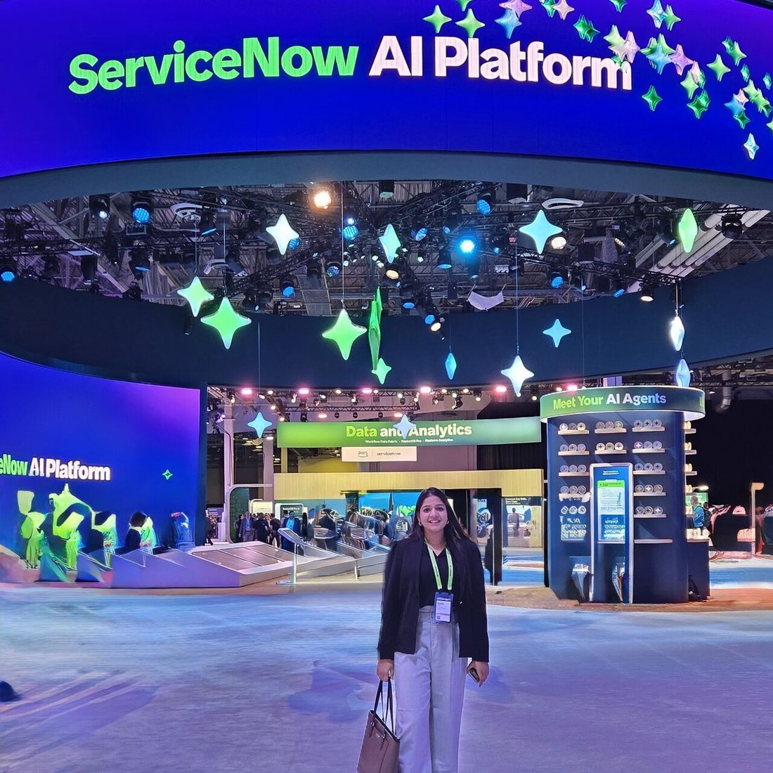 Surbhi Rawat on the ServiceNow AI Platform show floor