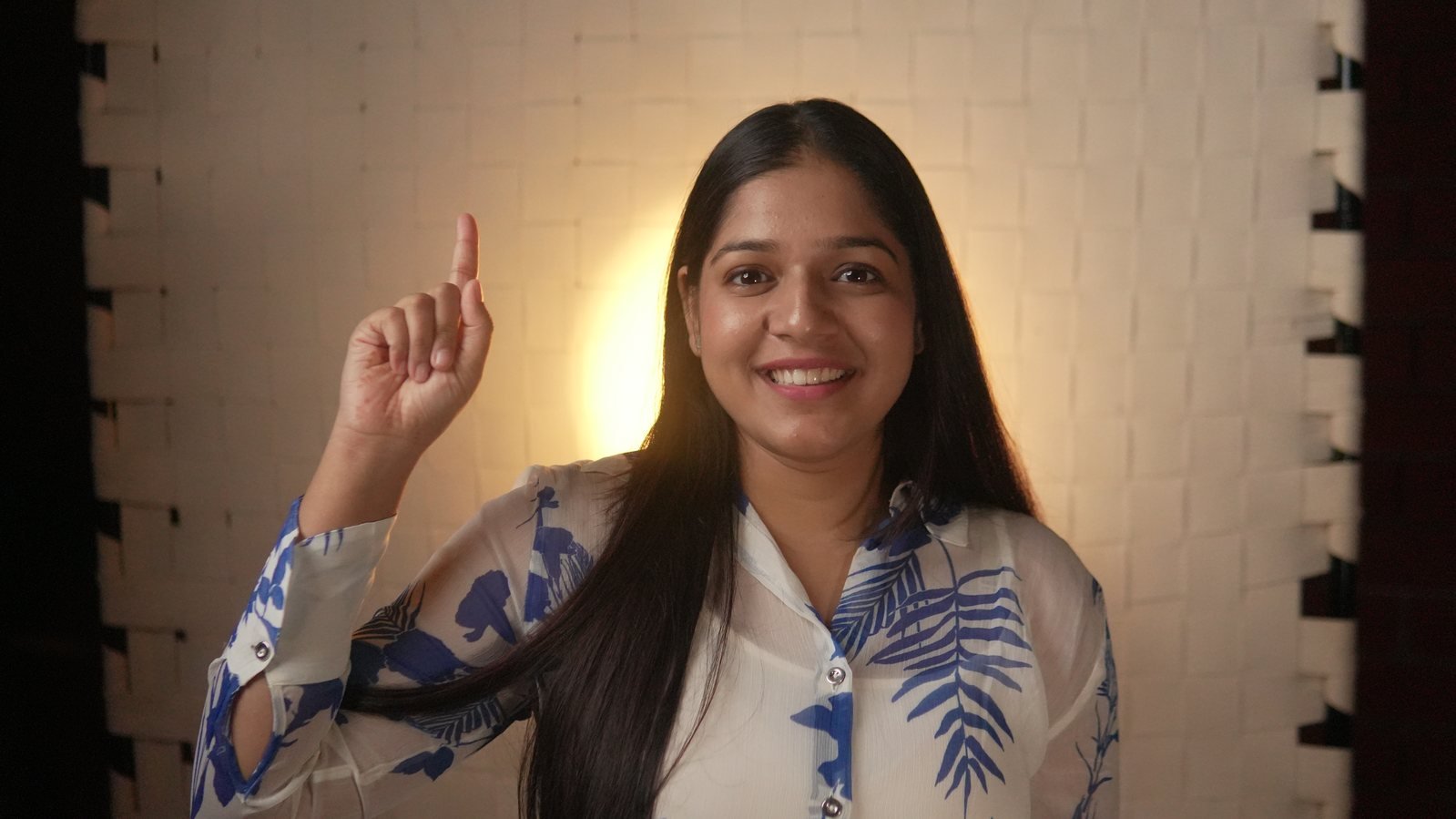 Surbhi Rawat presenting