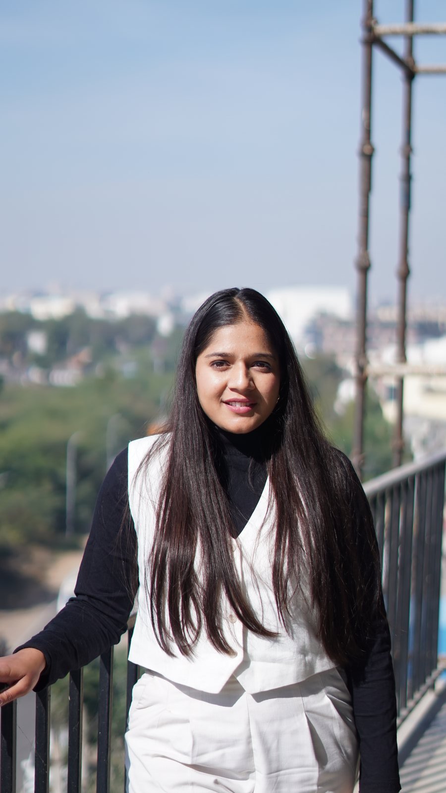 Surbhi Rawat at her desk